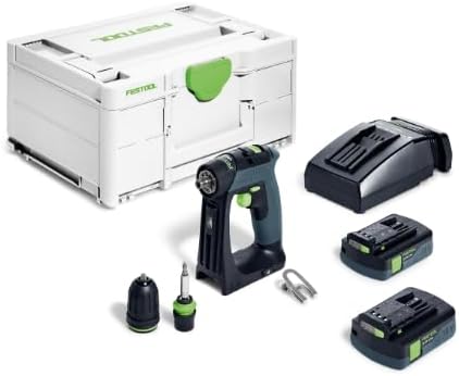 Festool Akku-Bohrschrauber CXS 18 C 3,0-Plus (mit Akkupacks BP 18 Li 3,0 C, Schnellladegerät, Magnet