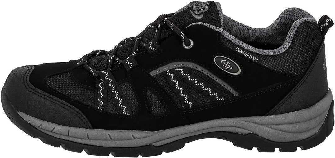Brütting Unisex Fresno Trekking-& Wanderhalbschuhe 36 EU Schwarz Grau, 36 EU Schwarz Grau