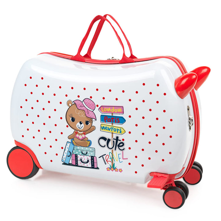 ITACA - Kinderkoffer Mädchen & Jungen: Zum Draufsitzen, Kindergepäck, Kindertrolley - Reisebegleiter