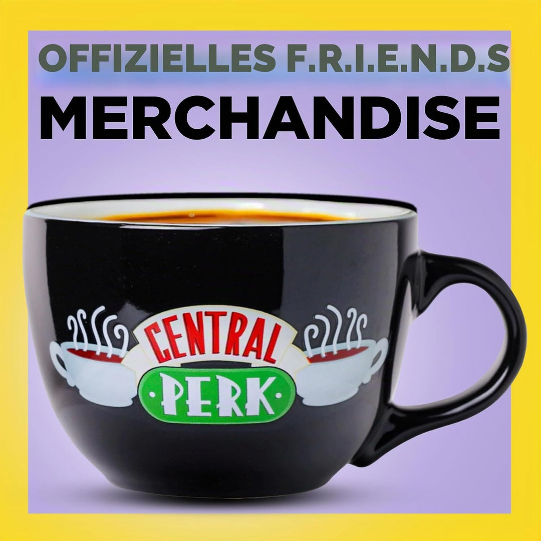 Silver Buffalo Friends Central Perk Keramiktasse übergross für Kaffee, Suppe, 680 ml Friends Central