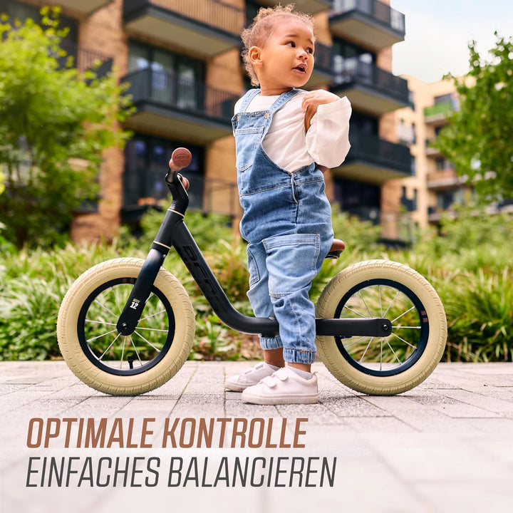 BERG MOOV 12 Laufrad | ab 2,5 Jahre | 12 Zoll | Lauflernrad bis 30 kg mit Luftreifen | Lenkrad und S