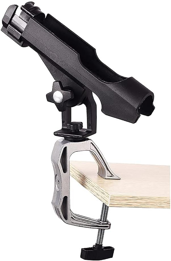 Angelrutenhalter mit grosser Klemmöffnung, 360 Grad verstellbar, Angelrutenhalter, zusammenklappbar