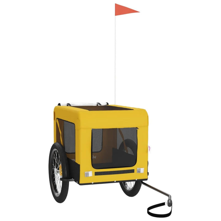 Fahrradanhänger Hund Orange/Schwarz Gelb, Gelb