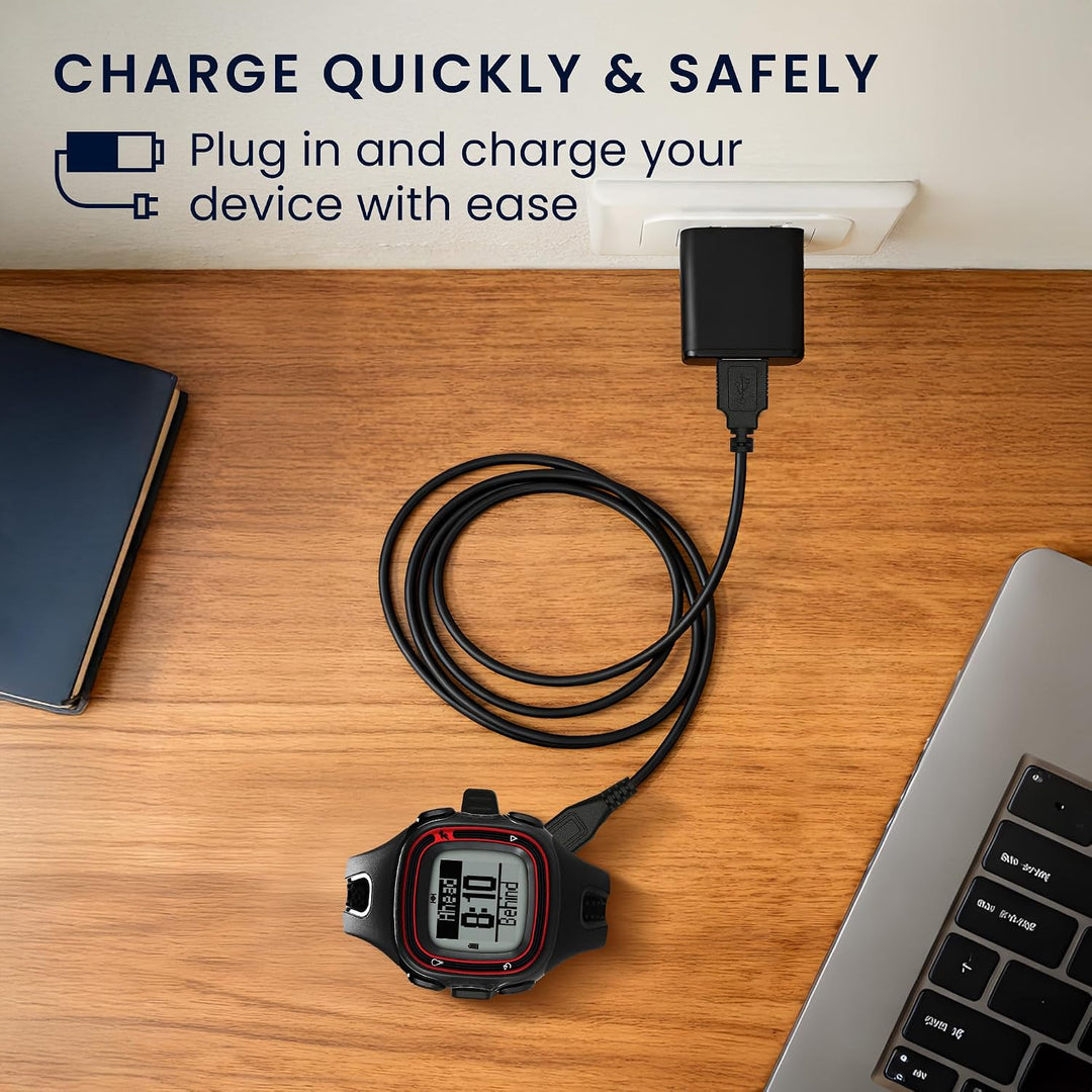 kwmobile USB Kabel Charger kompatibel mit Garmin Forerunner 10/15 Ladekabel - Smart Watch Ersatzkabe