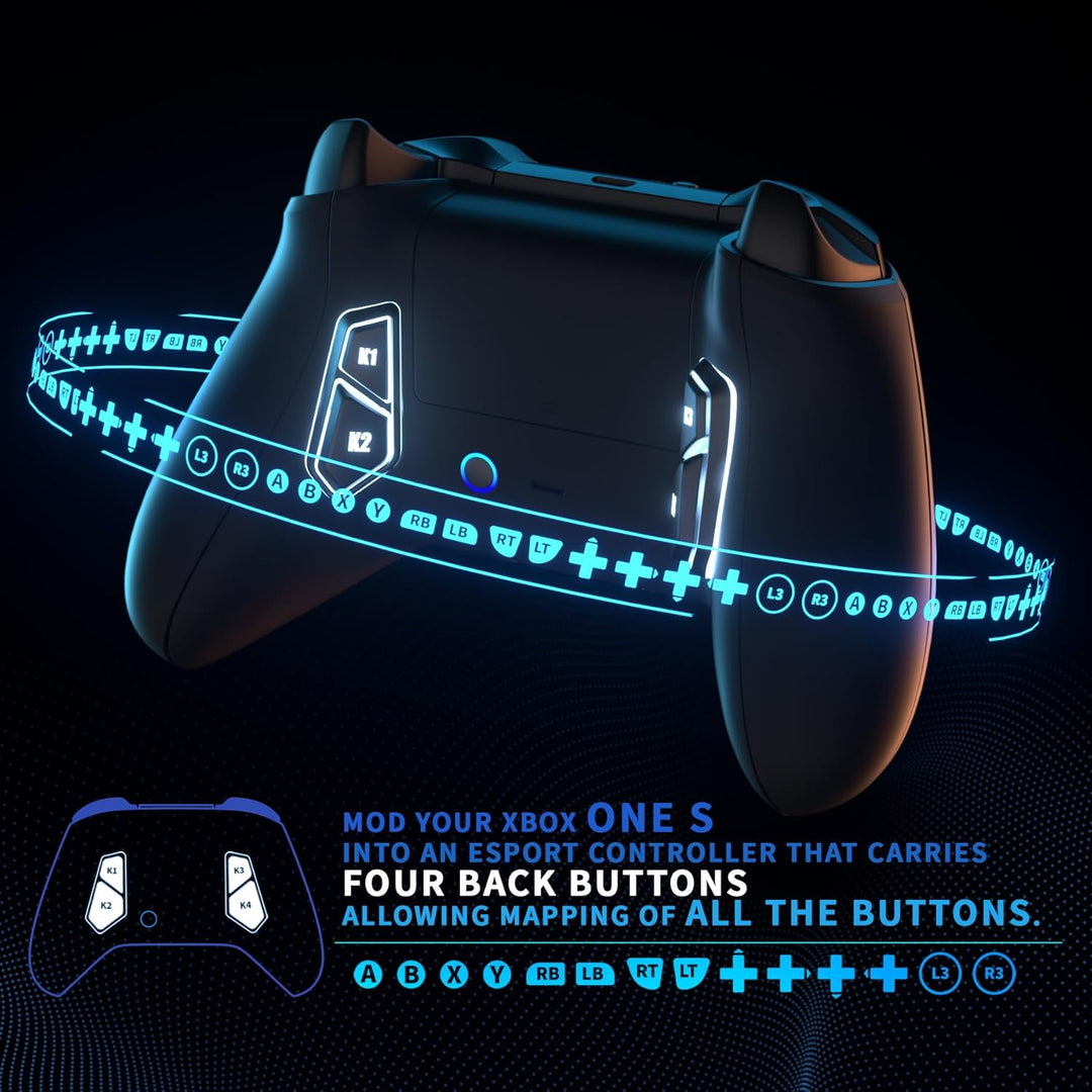 eXtremeRate Victor S Remap Kit für Xbox One S/X Controller, 6 Remap Profiles & Ergonomic Rückgehäuse