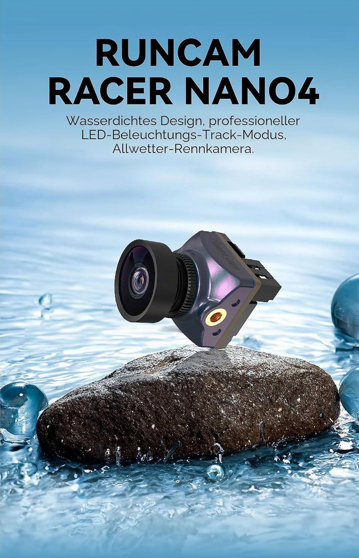 RunCam Racer Nano 4 FPV wasserdichte Allwetterkamera 1200TVL für FPV Racing Drohne