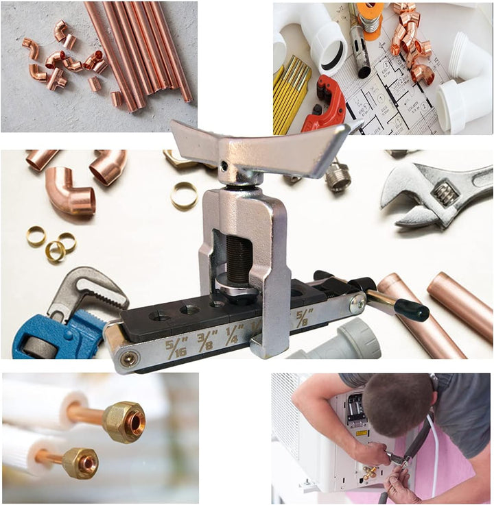GOLDMAN SERVICE Exzenterrohr für Klimaanlage und Heizung, Expander für Kupferrohr 3/16" bis 5/8"