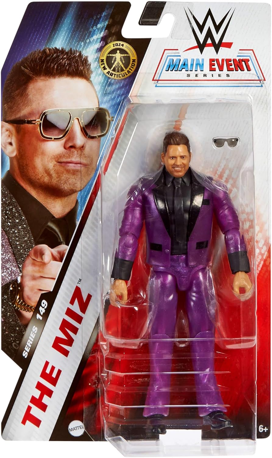 WWE Actionfigur, 15,2 cm grosses Sammlerstück The Miz mit 10 Artikulationspunkten und lebensechtem L