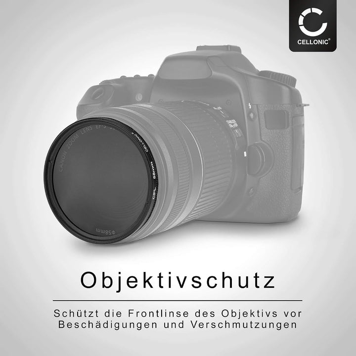CELLONIC Ø 95mm Polfilter CPL kompatibel mit Sigma 150-600mm F5-6.3 DG OS HSM C, Zirkularer Polarisa