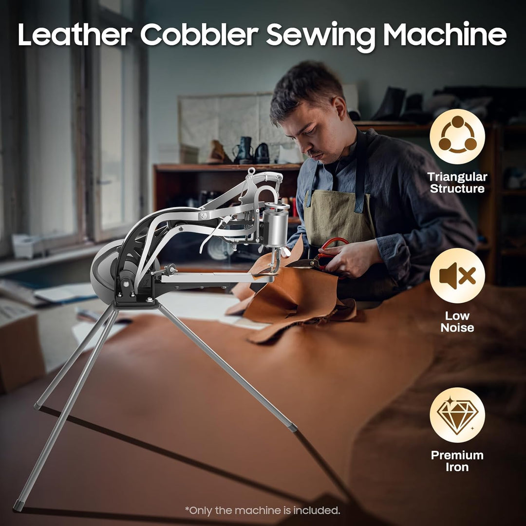 MINRS Handnähmaschine, Schuh-Cobbler-Maschine, 360° Einstellbare Richtung, Schuh-Reparatur-Nähmaschi