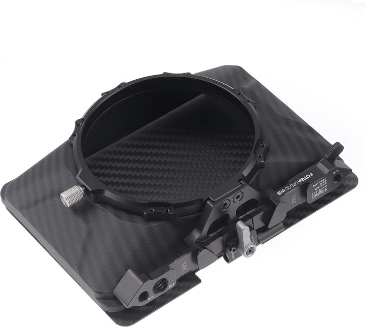 FOTGA Mini Matte Box Leicht Clamp-On Mattebox mit Carbon Fiber Top Flag für Spiegellose DSLR Kamera