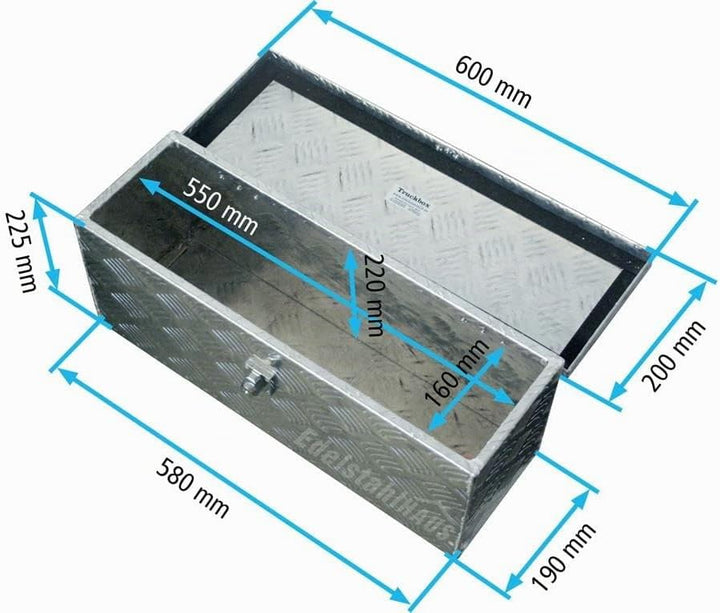 Truckbox D025 Werkzeugkasten, Deichselbox, Transportbox, Alubox, Alukoffer
