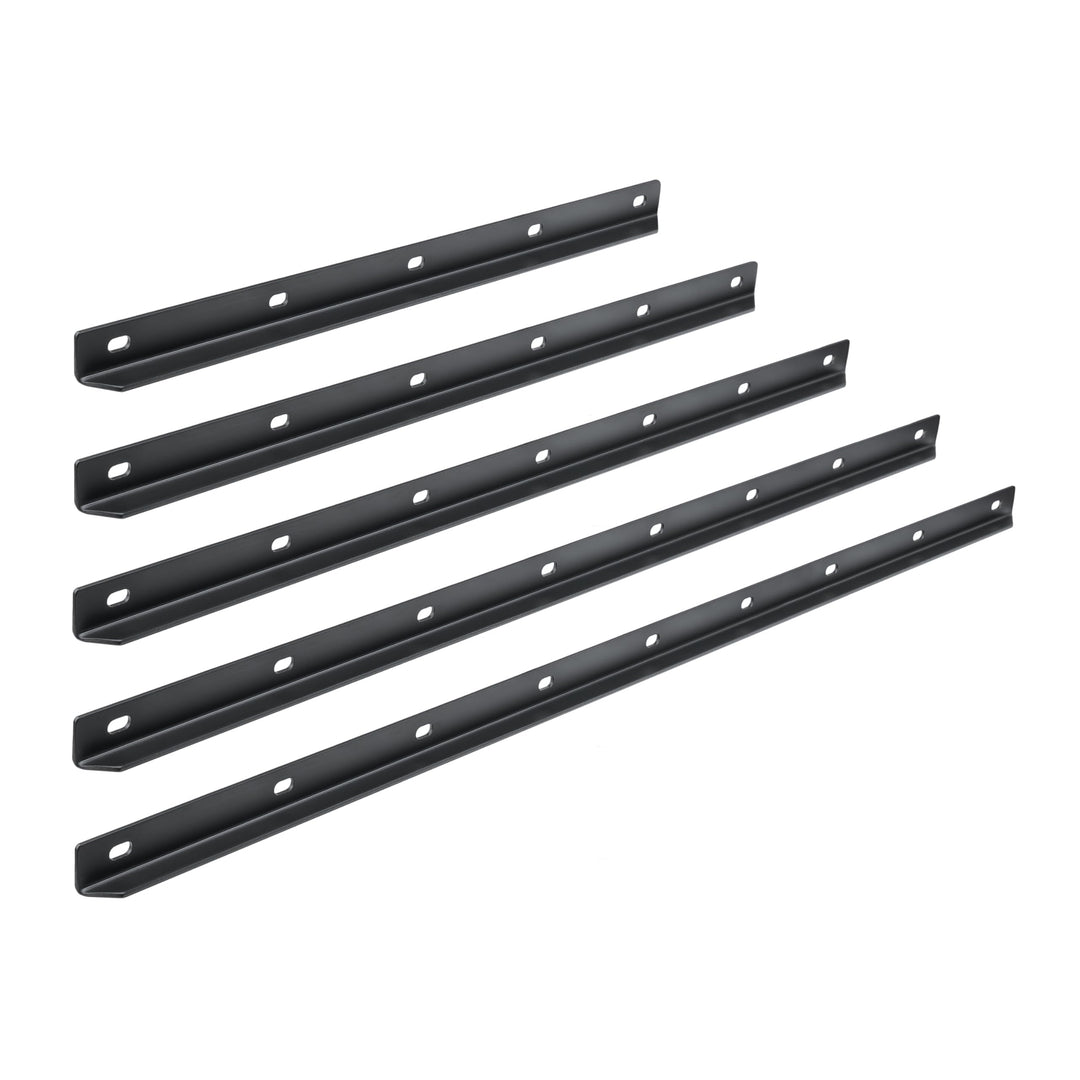 Natural Goods Berlin 3x Gratleiste L-FORM - Metallschiene 90 cm - Stahlprofil Schwarz - Massiver Unt