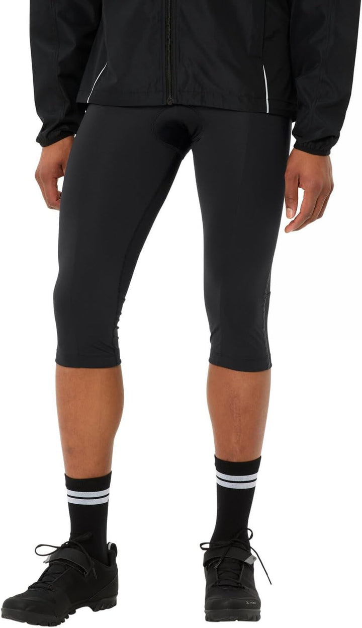 VAUDE Men's Active 3/4 Pants - Radhose Herren gepolstert 4XL Black Uni, 4XL Black Uni