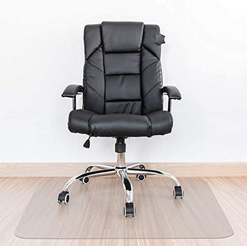 Kuyal Clear Stuhlmatte, Fussbodenschutz für Bürostuhl, 90x120cm Transparente Stuhlmatte für Hartböde