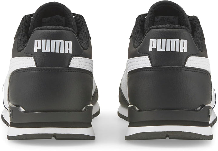 PUMA Unisex St Runner V3 L Sneaker, weiss, 42/47 EU 37 EU V3 Black White, 37 EU V3 Black White
