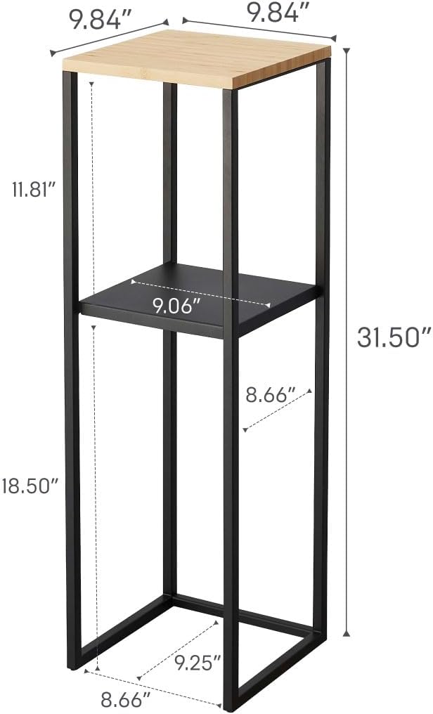 Yamazaki Tower Beistelltisch, Schwarz, One Size Schwarz One Size, Schwarz One Size