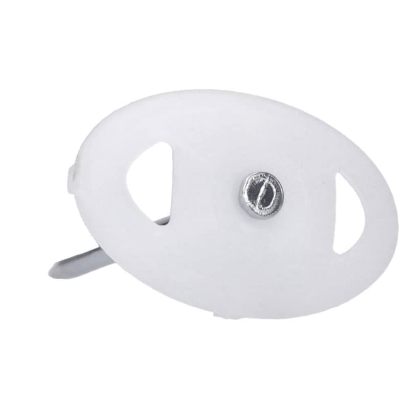 500 Stück Nagelscheiben Ø 3x50 mm mit Montagenagel Stahl oval Weiss Ø 3x50mm 500, Ø 3x50mm 500