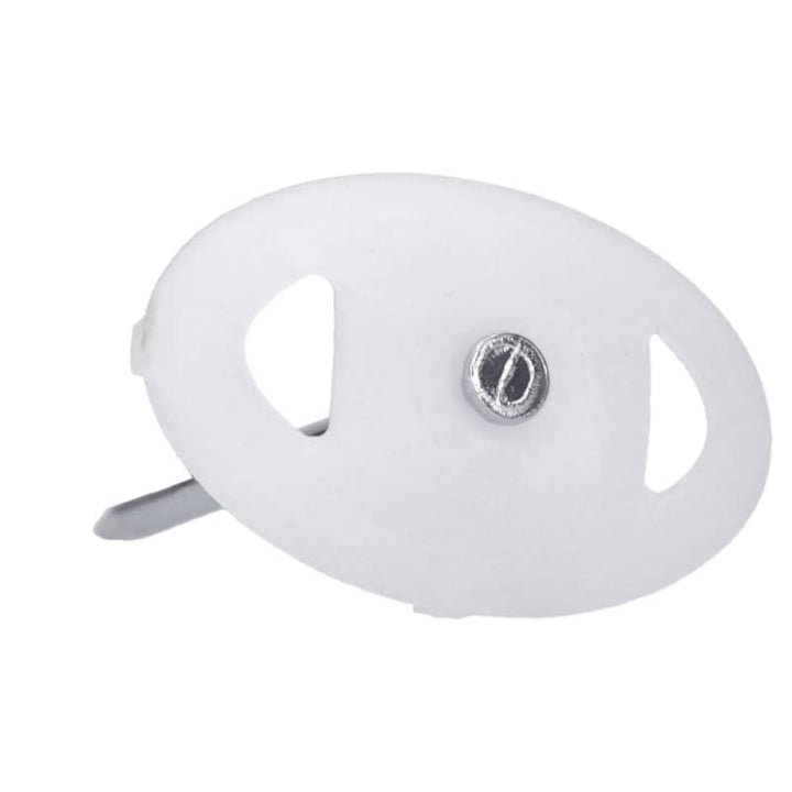500 Stück Nagelscheiben Ø 3x50 mm mit Montagenagel Stahl oval Weiss Ø 3x50mm 500, Ø 3x50mm 500