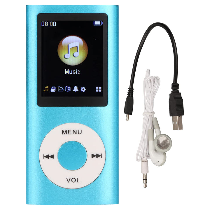 MP3-Musikplayer, MP3-Player, Tragbarer MP3-Player, Schlanker 1,8-Zoll-LCD-Bildschirm, mit Kopfhörer,