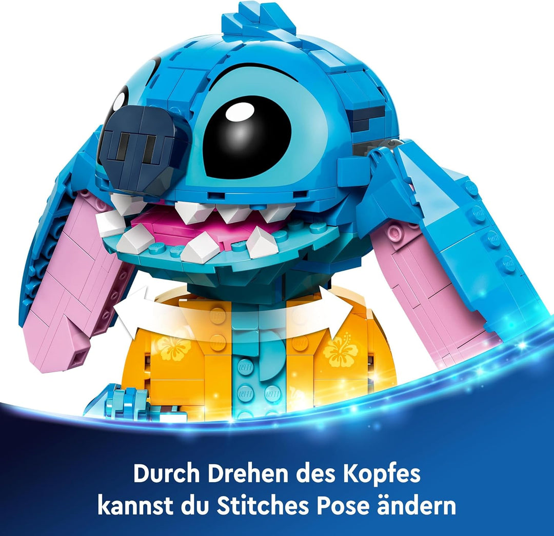 LEGO | Disney 43249 Stitch, Jeu de Construction pour Enfants, Cornet de Glace et Figurine Single, Si