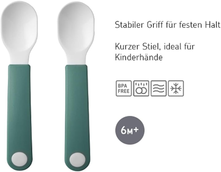 Mepal – Baby 3er Geschirrset Mio – Inklusive auslaufsicherem Trinkbecher, Lernteller & Lernlöffel –