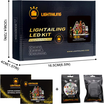 LIGHTAILING Licht-Set Für (Creator Lebkuchenhaus) Modell - LED Licht-Set Kompatibel Mit Lego 10267(M