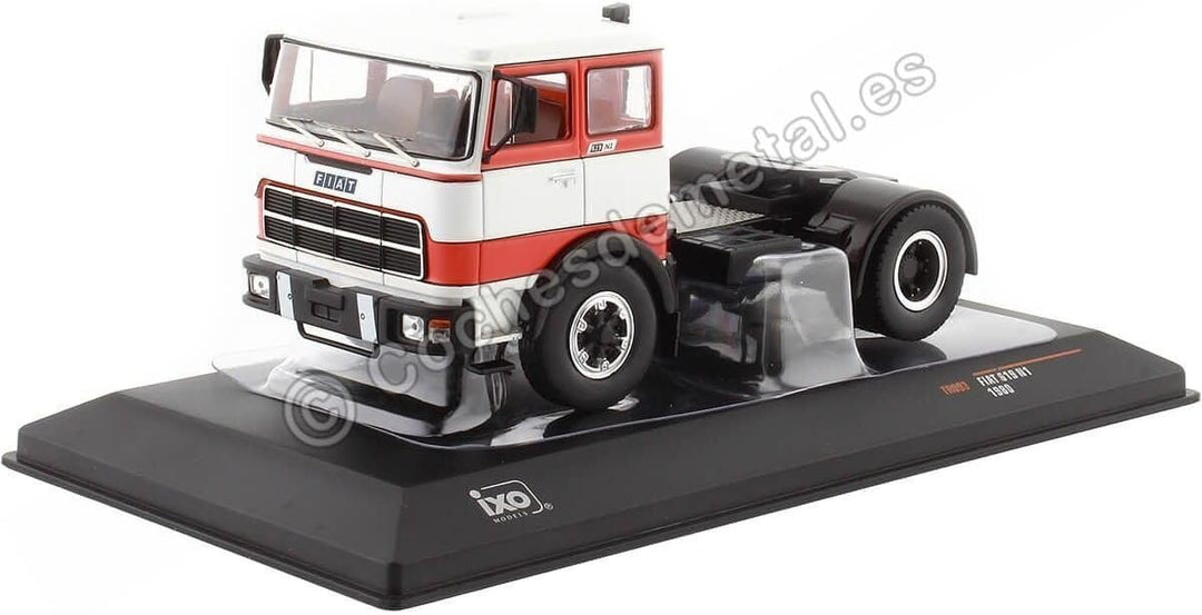 Ixo FIAT 619 N1 Zugmaschine 1980 (rot/Weiss) 1:43