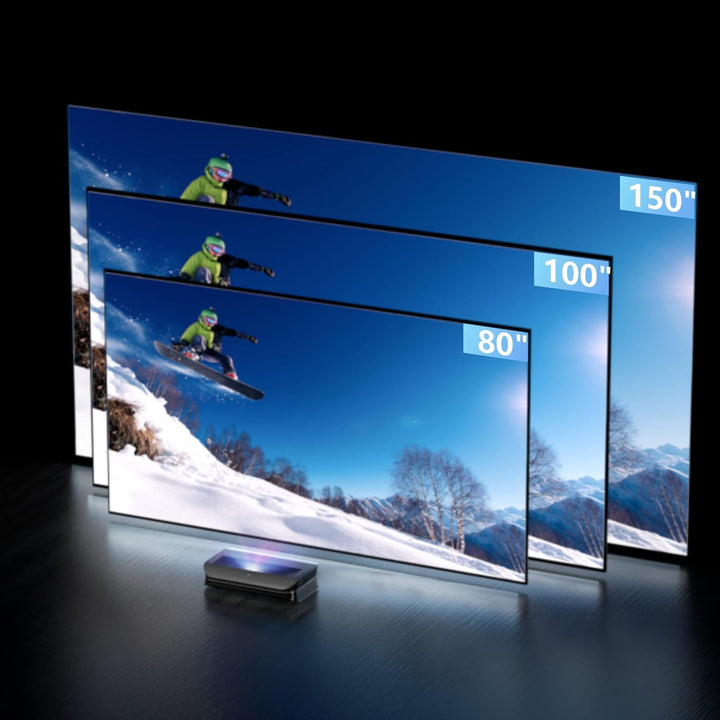 AWOL VISION LTV-3000 Pro 4K 3D Kurzdistanz Beamer 4k Laser, 3000 Lumen mit Dolby Vision & Atmos, HDR