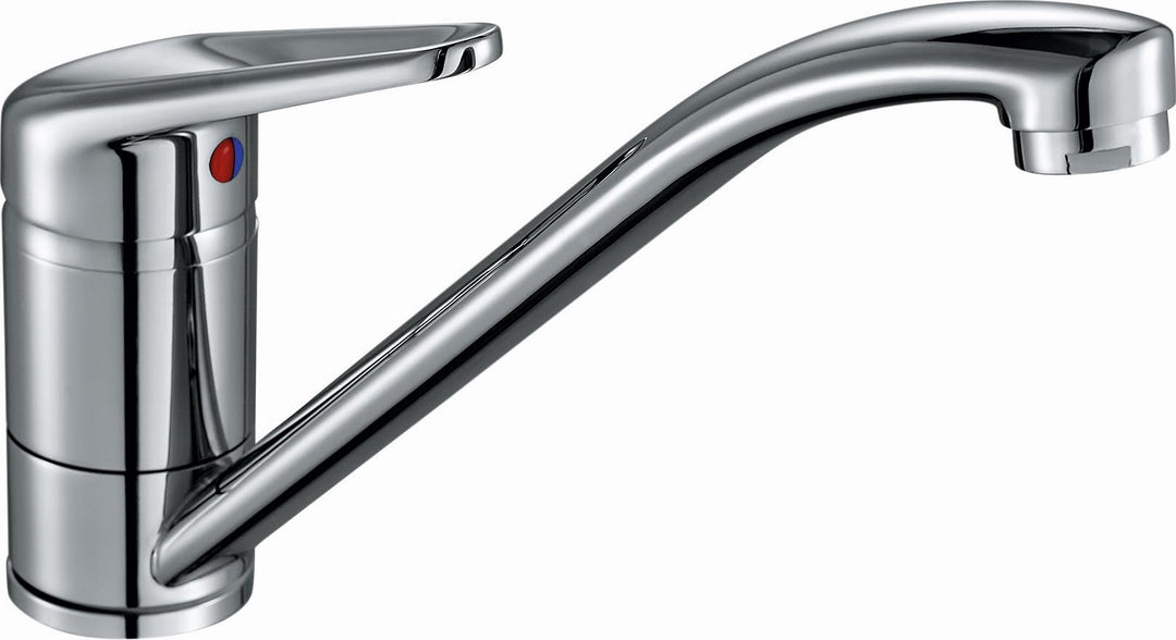 Franke Kitchen Systems Arm. Novara-Plus Festauslauf Obenbedienung Hochdruck Chrom