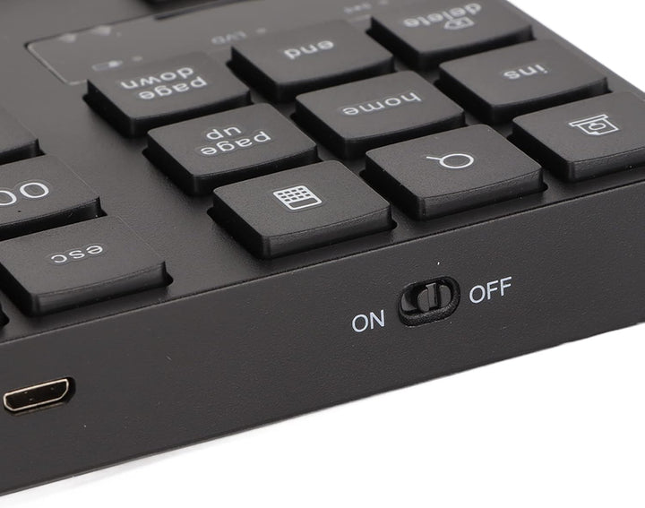 Kabelloser Ziffernblock mit 35 Tasten, 2,4-G-USB-Nummernblock, Ergonomisches Design, Leise, Schnelle