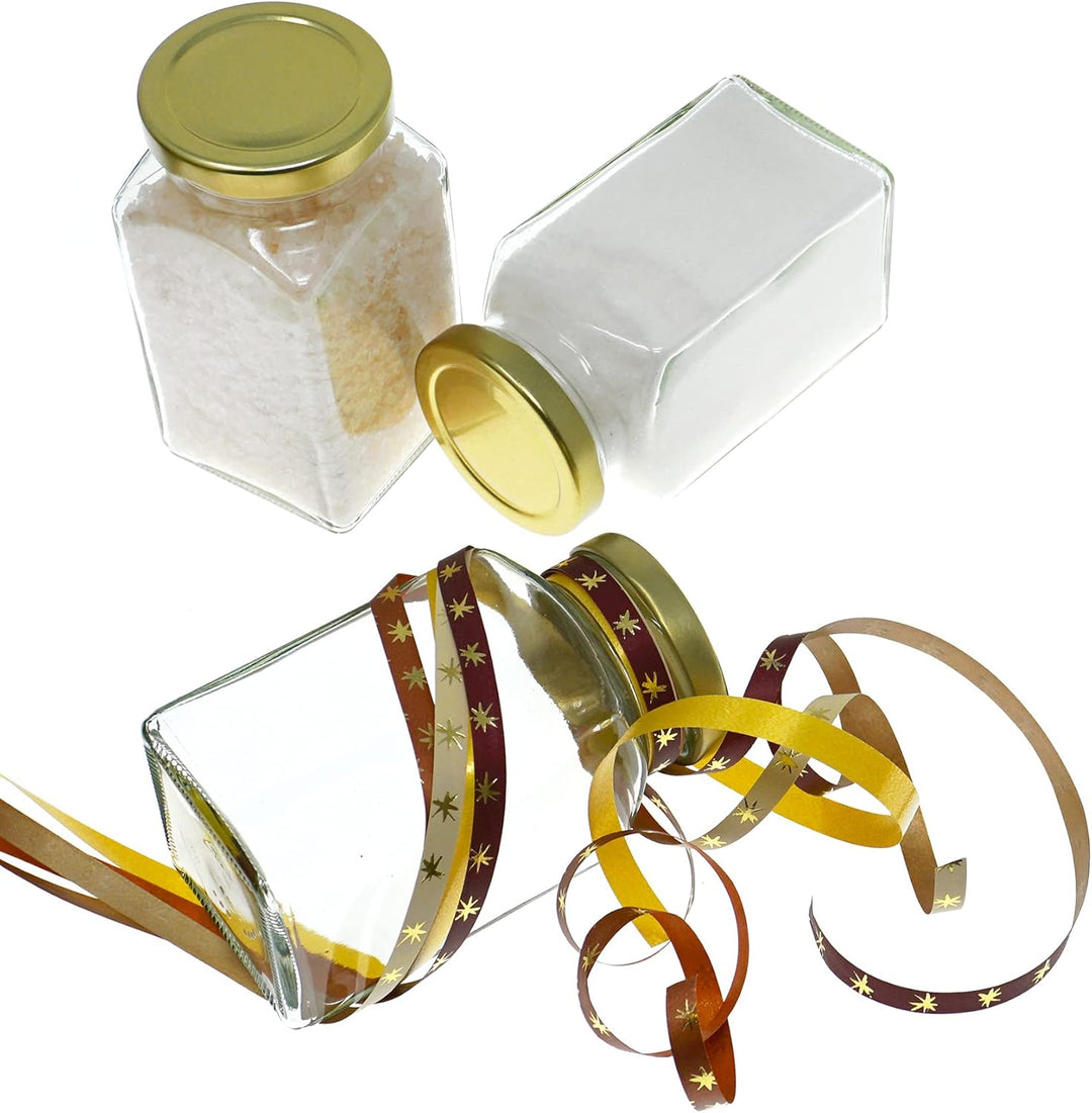Lashuma Gewürzgläser Set 10 teilig, Joghurtgläser mit Deckel, leere Schraubgläser eckig 10er Set, 10