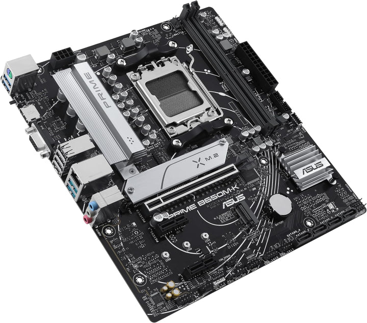 ASUS Prime B650M-K Mainboard Sockel AMD AM5 (Ryzen 7000, Micro-ATX, DDR5 Speicher, PCIe 5.0, BIOS Fl