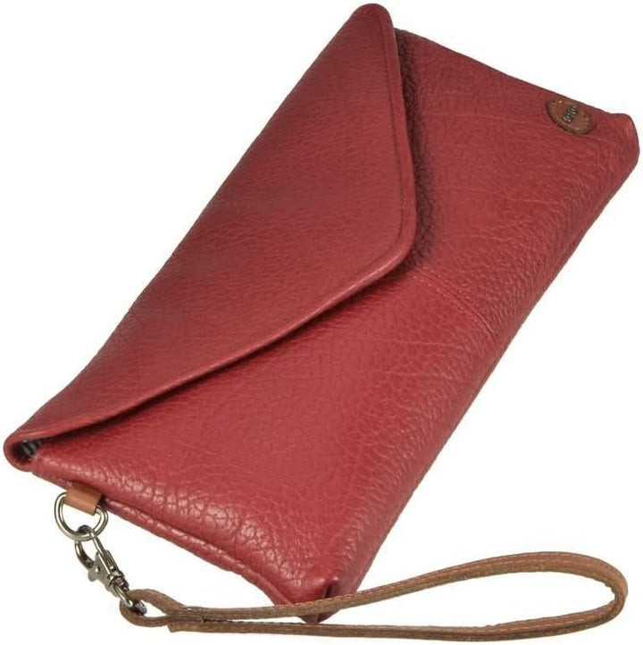 Berba Damentasche Leder Clutch rot Schultertasche