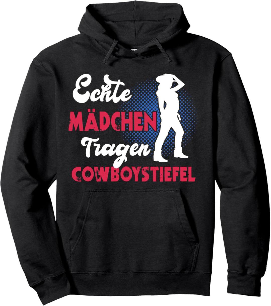 Linedance Schuhe Cowboystiefel Echte Mädchen Sprüche Pullover Hoodie