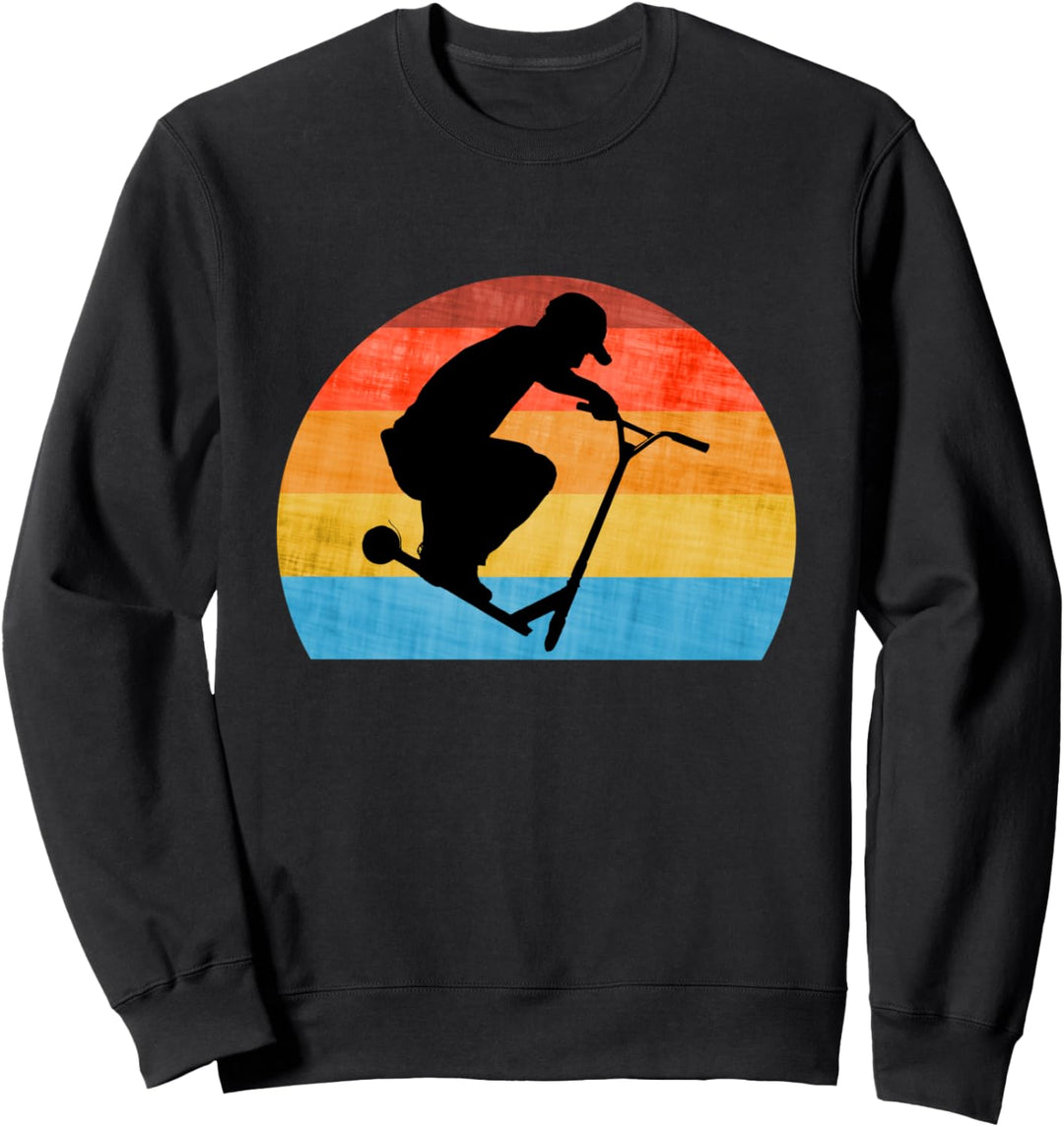 FUN Stunt Scooter Roller Stuntroller Retro Sweatshirt