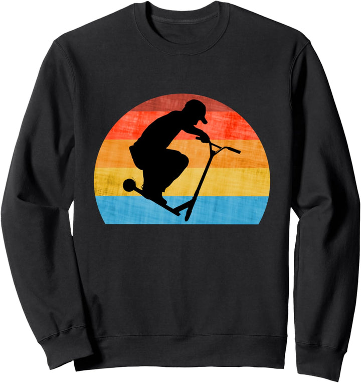 FUN Stunt Scooter Roller Stuntroller Retro Sweatshirt