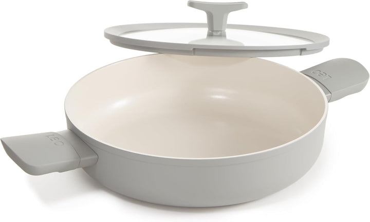 BergHOFF Leo Doppelgriffige Schmorbratenpfanne mit Deckel Balance Moonmist 26 cm - Leo