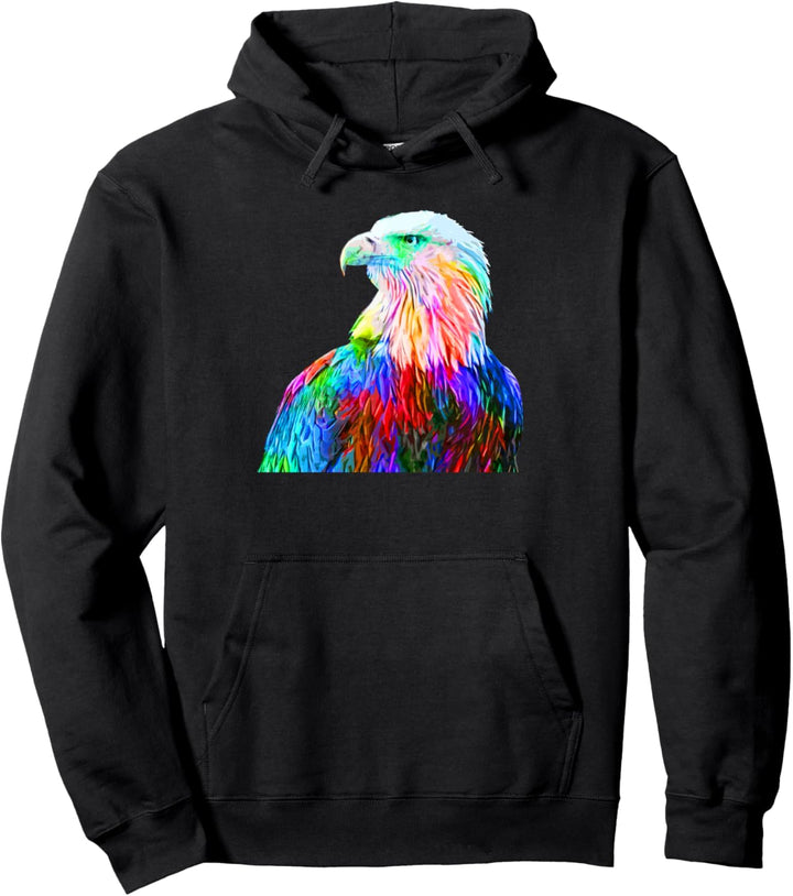 Bunt Adler Falke Vogel Pullover Hoodie