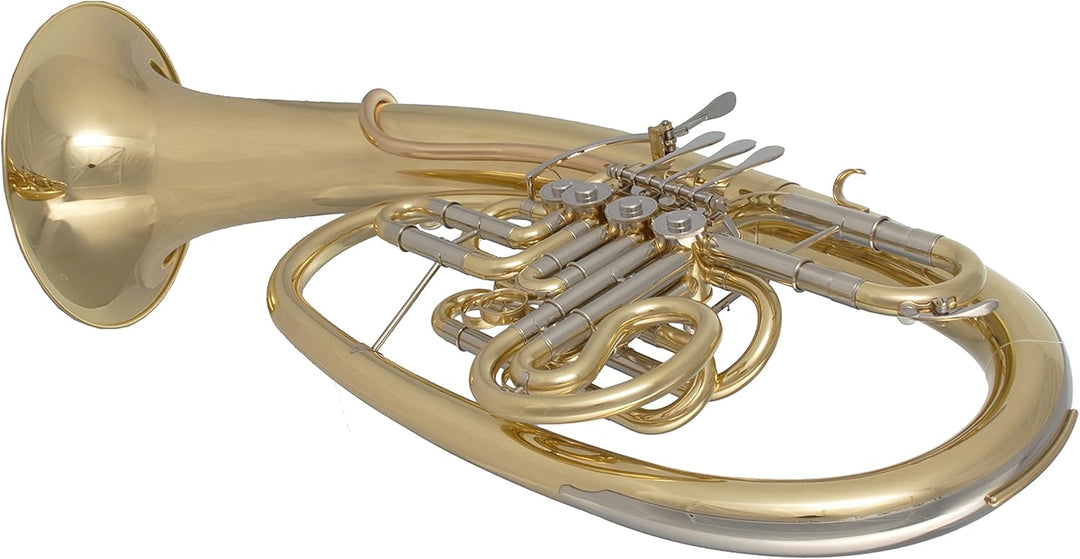 Tuyama® Wagnertuba in F/B - mit Umstellventil - Wagnerhorn - 3 Drehventile - Koffer, Mundstück, Zube