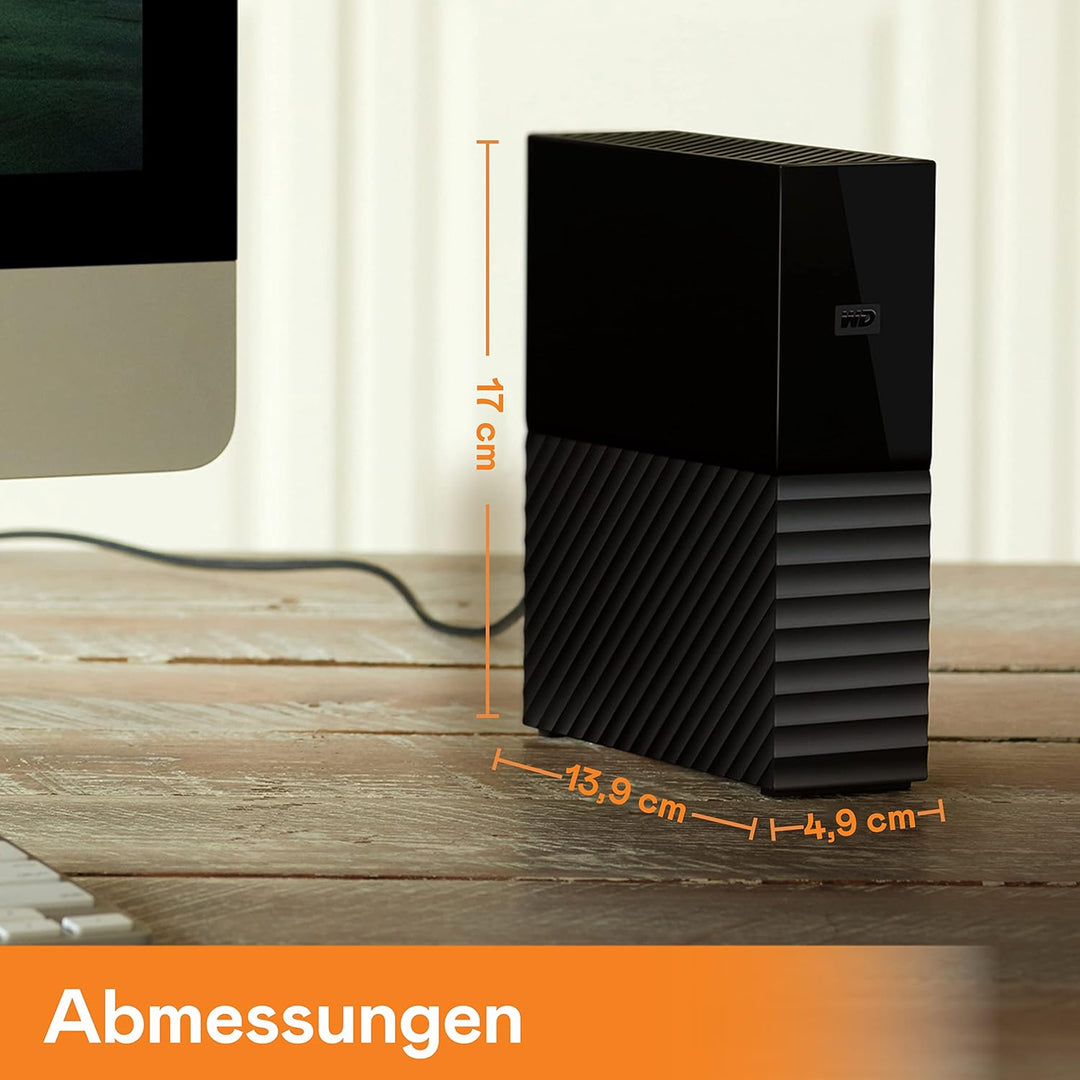 WD My Book 22 TB USB 3.0 Desktop-Festplatte mit Passwortschutz (Desktopspeicher, Sicherungssoftware,