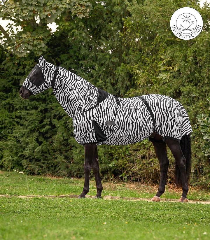 WALDHAUSEN Ekzemdecke Zebra schwarz/weiss Rückenlänge 115 cm, schwarz/weiss Rückenlänge 115 cm