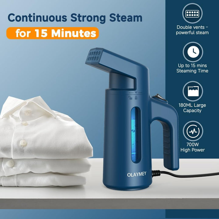 Steamer Dampfglätter, 30g/min Konstante Dampfleistung, 220ML Wassertank 20S Aufwärmzeit, Tragbarer S