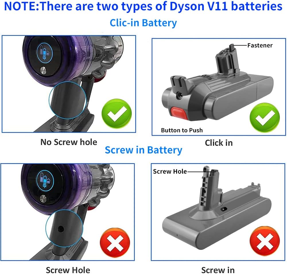 aunstarwei V11 Akku 3600mAh 25.2V Click-in Typ kompatibel mit Dyson Akku V15 SV15 SV16 SV22, V11 Tie