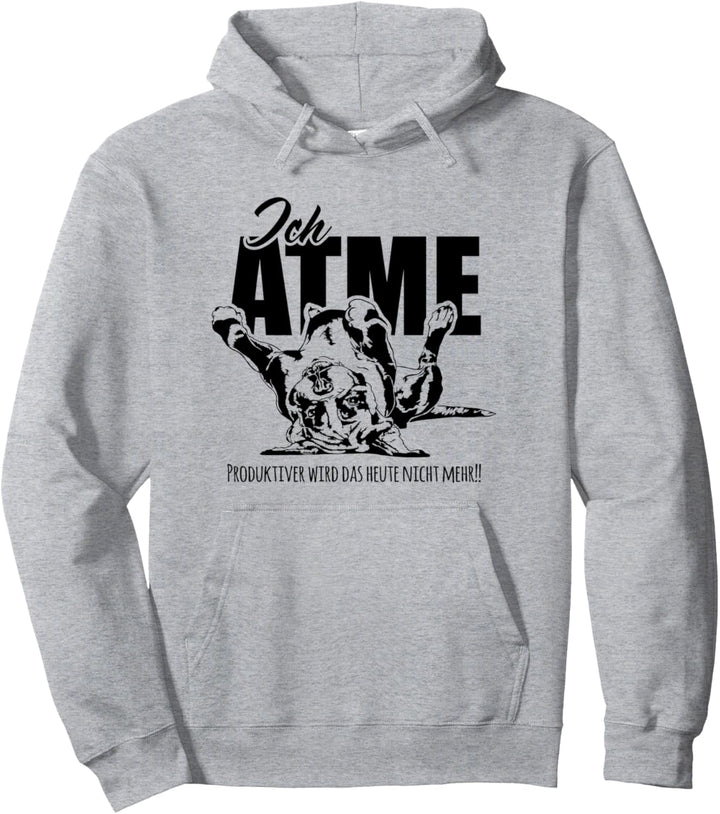Lustiger Boxer Ich Atme Hundespruch Hund Hunde Pullover Hoodie