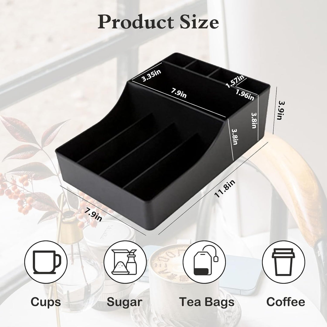GAESHOW Kaffee Spender Organizer, Kaffeestation Zubehör Organizer, Aufbewahrung von Kaffeezubehör, T