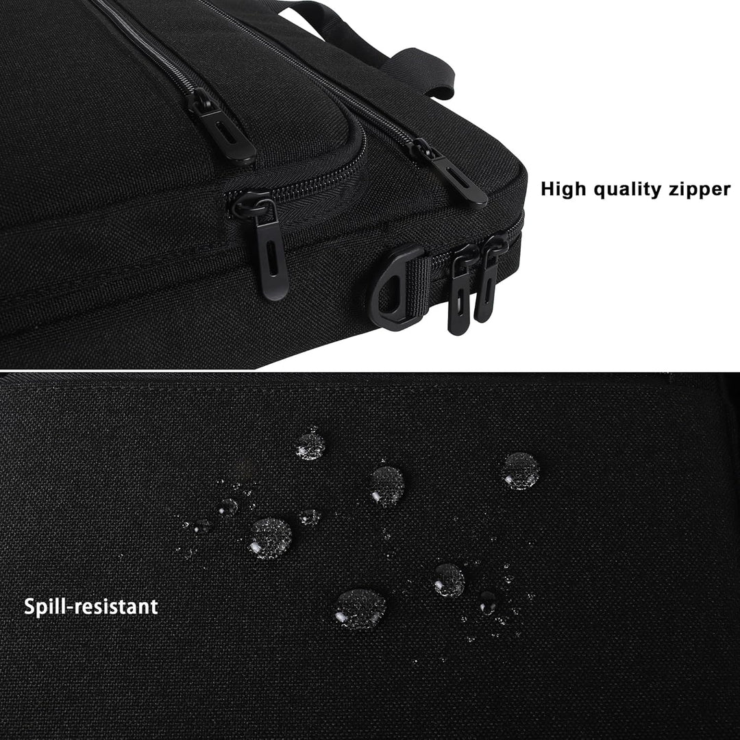DOMISO Laptoptasche 17 Zoll Business Aktentasche Herren Wasserabweisend Laptop Tasche Schultertasche