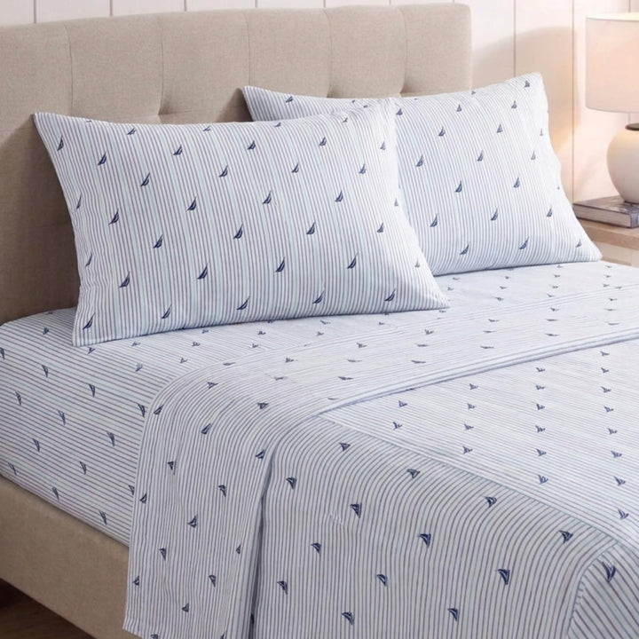 Nautica - Bettwäsche-Set für Doppelbetten, Baumwollperkal, knackig und cool, stilvolle Heimdekoratio