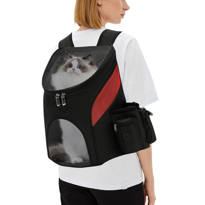 PETCUTE Hunderucksack Katzenrucksack Rucksack für kleine Hunde Haustiertragetasche Taschen mit Abneh