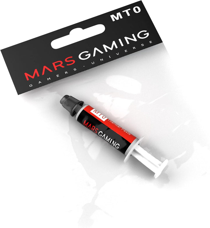 Mars Gaming MT0 Wärmeleitpaste 1 Gramm 6W Wärmeleitfähigkeit, Temperaturbeständigkeit 30-280 Grad, e